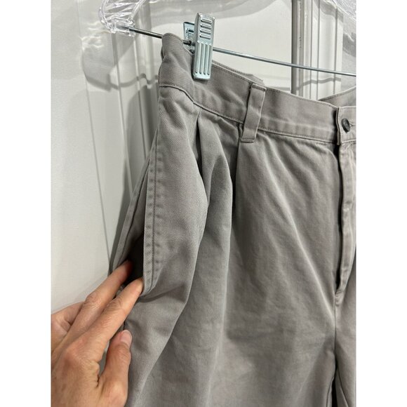 Jos A Bank Mens Beige Pleated Cotton Pants Size 36W X 29L - Picture 4 of 8